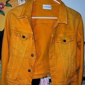 *SOLD ON MERCARI* Cotton citizen jean jacket orange